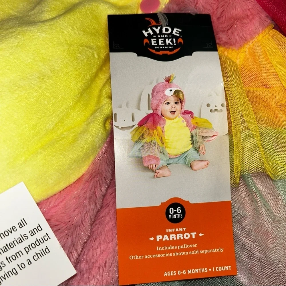 Vibrant Pink Parrot Kids Costume